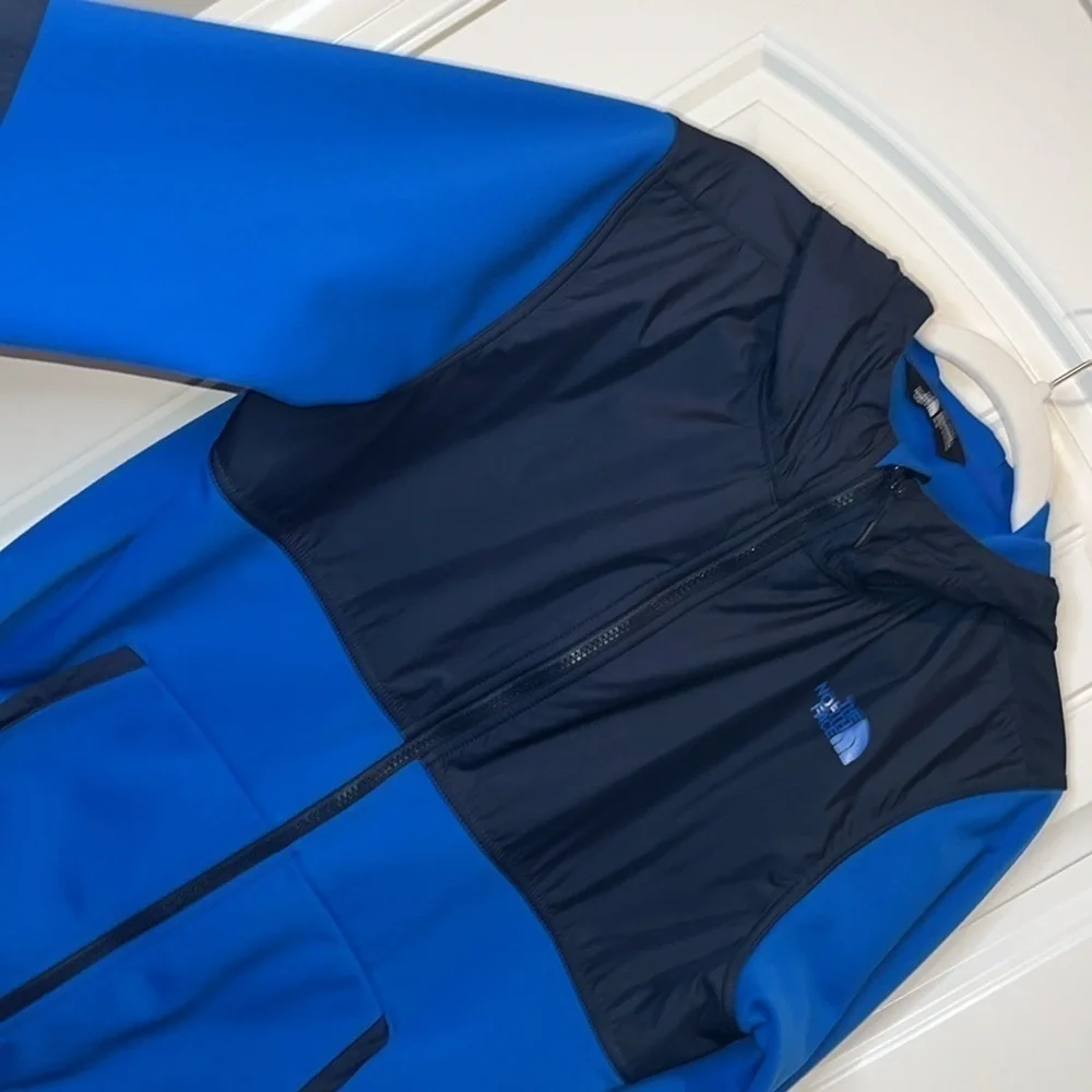 MEN’S Blue/Navy Northface sweatshirt hooded jacket full zip size M